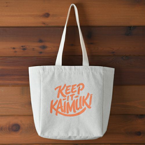 KEEP IT KAIMUKI×ハワイスタイルコラボ・キャンバス・トートバッグ